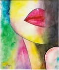 BOUCHE – Aquarelle Originale