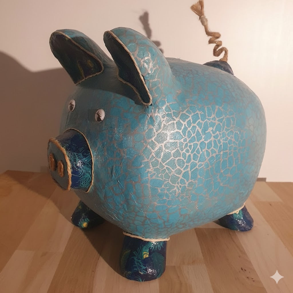 BOIT'A SOUS "LE COCHON" – Tirelire Papier Mâché –