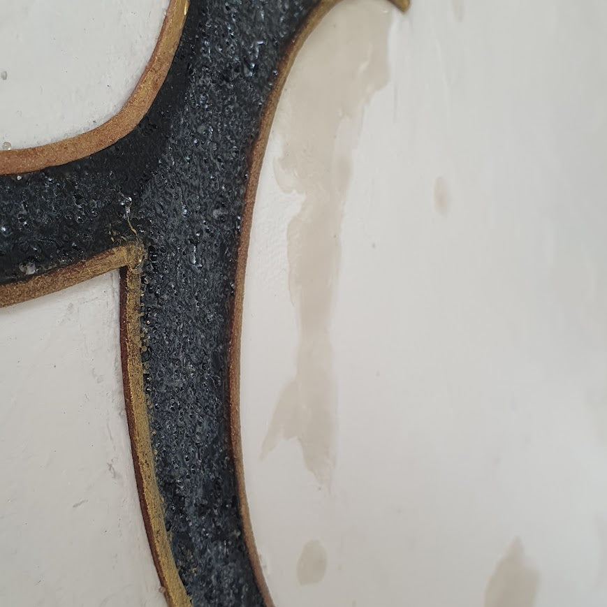 LE BAISER – Toile 3D Pouring & Reliefs – Œuvre Originale