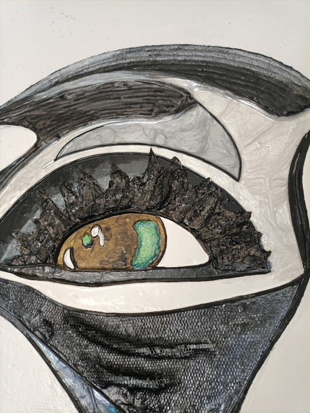 LE VISAGE – Toile 3D Matières et Reliefs – Œuvre Originale - Série Femme 5/5