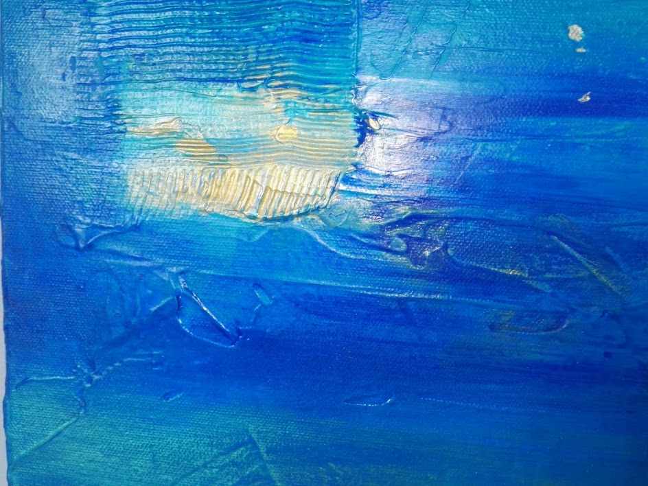 BLEU FRAGILE – Toile 3D Méditerranée – Œuvre Originale