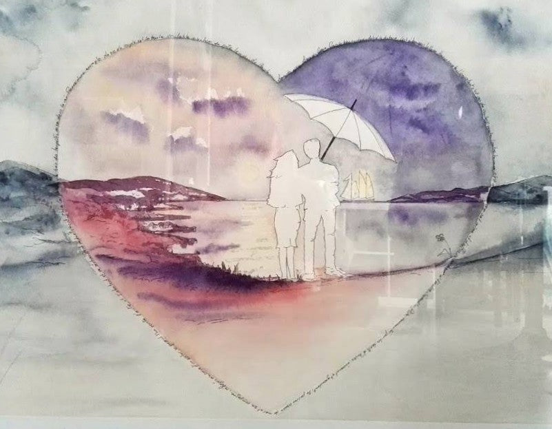 SEULS AU MONDE – Aquarelle Originale – Collection Personnelle