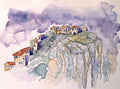 VILLAGES PERCHÉS DE PROVENCE – Aquarelle Originale – Collection Personnelle